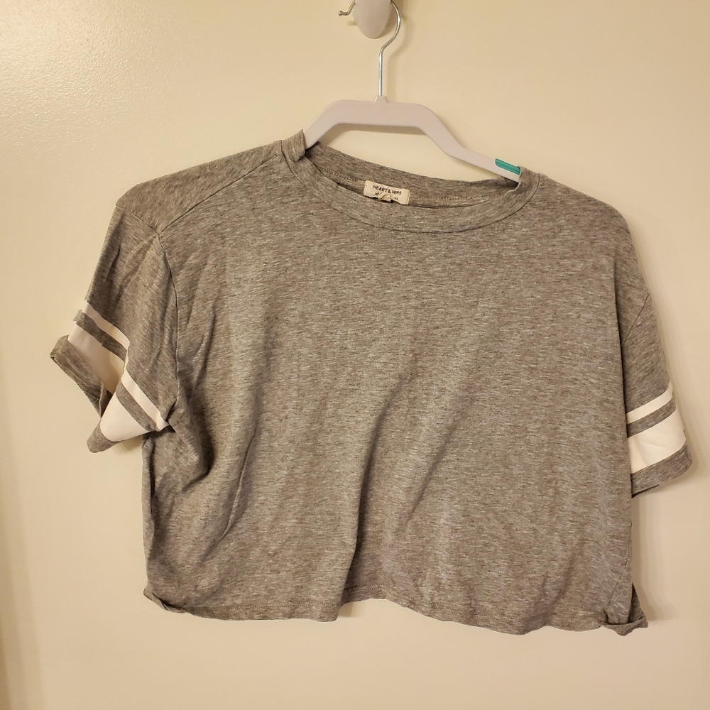 Grey Crop Top